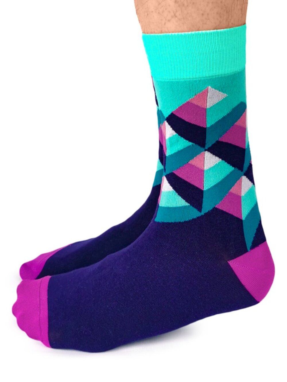 Men's Uptown Sox Crew Socks NWT - In the Purple Socks